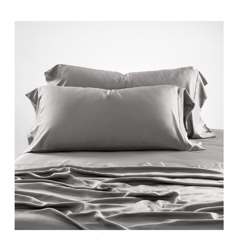 Olive Crate 100% Eucalyptus TENCEL Cooling - FULL SPLIT KING King Sheet Set 6pc - Picture 5 of 6